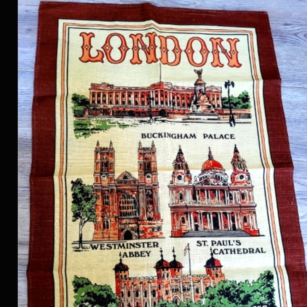 Vintage London Tea Towel